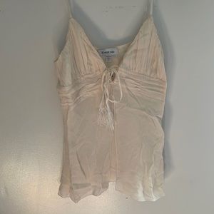 Bebe white/cream cami NWT